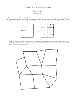 Subdivision Worksheet