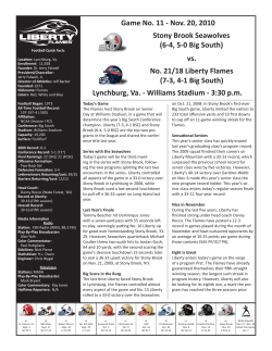 Stony Brook Game Notes