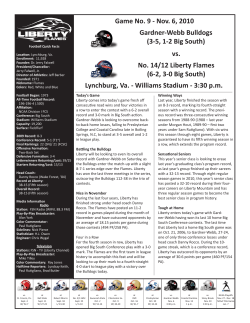 Gardner-Webb Game Notes