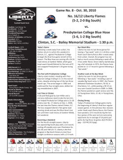 Presbyterian College Game Notes