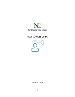Mail Services Guide