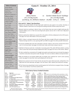Liberty vs. Gardner-Webb game notes