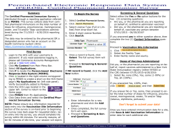 Certified Pharmacist Immunizer Instructions