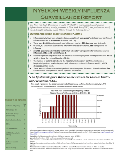 Report for week ending March 7, 2015