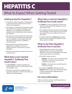 Hepatitis C - What to Expect When Getting Tested