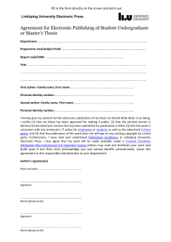 Forms for E-publish