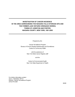 Niagara County Cancer Study