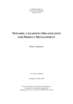 Licentiate thesis (2000)