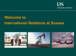 Global studies (International relations department) [PPT 4.66MB]