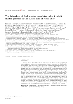 map out the mass in the cluster