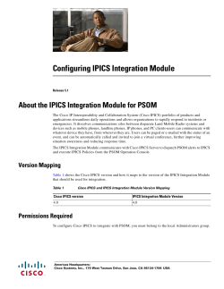 Configuring IPICS Integration Module, Release 5.1