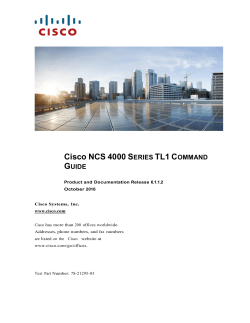 Cisco NCS 4000 Series TL1 Command Guide