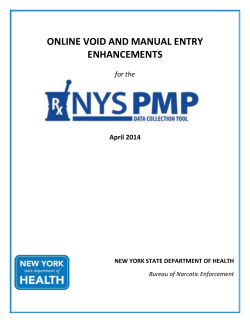 Online Void and Manual Entry Enhancements User Guide