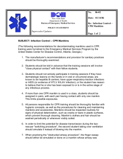86-02 Infecton Control - CPR Manikins