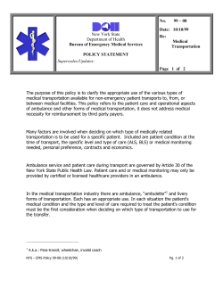 99-08 Medical Transportation