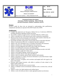 00-10 Functional Position Description EMT/AEMT