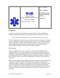 01-02 EMS Use of the Incident Command System