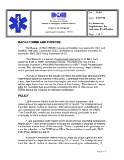 04-04 Internship Requirements for Instructor Certification