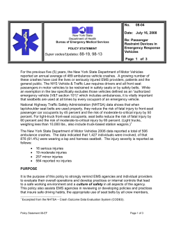 08-04 Passenger Restraint Devices in Emergency Response Vehicles
