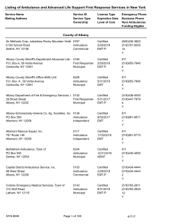 Ambulance and Advanced Life Support First Response Services in New York