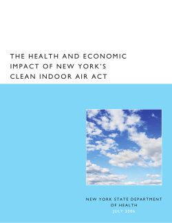 The Health and Economic Impact of New York's Clean Indoor Air Act