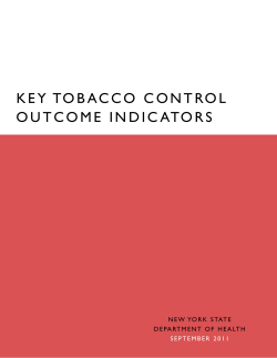 Key Tobacco Control Outcome Indicators