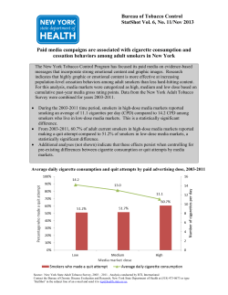Implements hard hitting, emotionally evocative media campaigns to deglamorize tobacco use and accurately depict the negative consequences of tobacco use