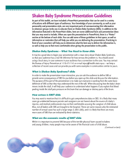 Guidelines for Delivering the Presentation