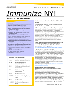 Early Winter 2014: Volume 6, Issue 3