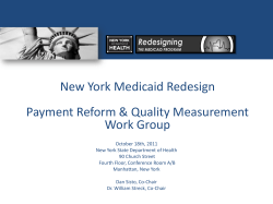 Presentation: Payment Reform Work Group