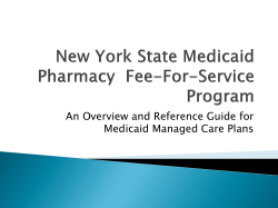 Presentation: NYS Medicaid Pharmacy Program