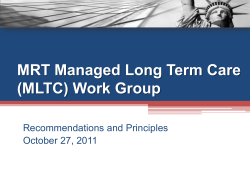 Presentation: Recommendations and Principles