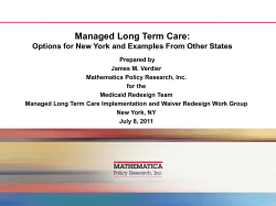 Presentation: MLTC Options for NY and Examples from Other States - J. Verdier