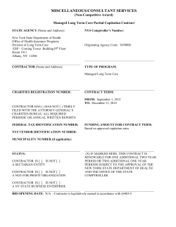 Partial Capitation Contract