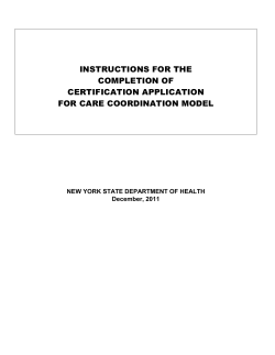 Care Coordination Model Application