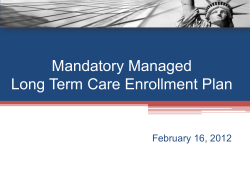 Draft Enrollment Plan