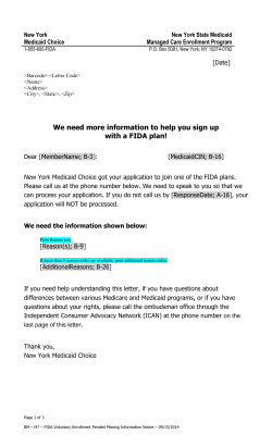 Missing Information Notice