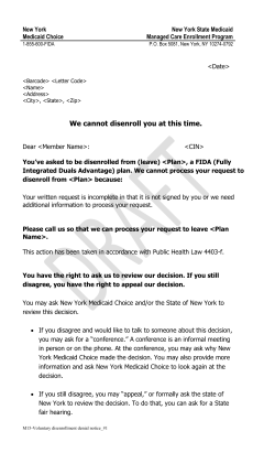 Denial Notice