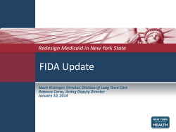 1/1/14 FIDA Update Stakeholder Meeting Presentation