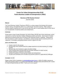 Click here for more information on how to become a FBLE Business Partner for Summer 2015