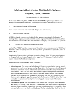 Meeting Summary 10.18.12