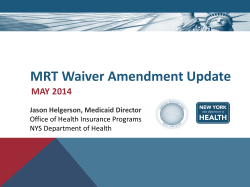 DSRIP for Long Term Care Eligibility for Nursing Homes - Webinar Slides