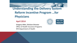 DSRIP for Physicians - Webinar Slides