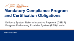 PPS Compliance Program