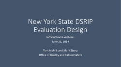 Evaluation Design Webinar slides