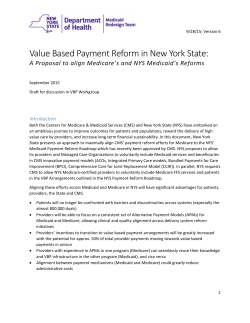 NYS Medicaid Medicare VBP Alignment Paper-final for CMS