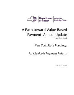 March 2016 Updated Value Based Payment Roadmap-DRAFT