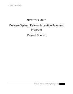 DSRIP Project Toolkit