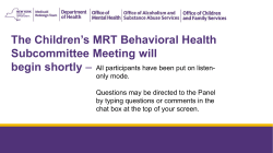 Children s Managed Care Design Update