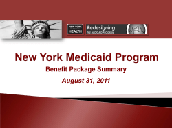 Presentation - 8.31.11 Basic Benefit Review Work Group